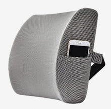 Load image into Gallery viewer, Memory Foam Lumbar Support Back Cushion with 3D Mesh Cover