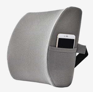 Memory Foam Lumbar Support Back Cushion with 3D Mesh Cover