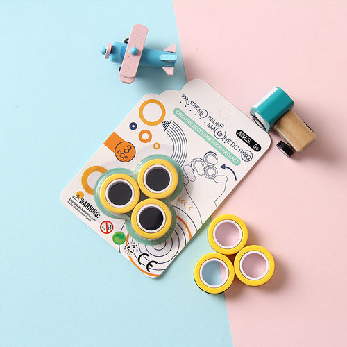 Magnetic Rings Fidget Toys, Roller Rings,