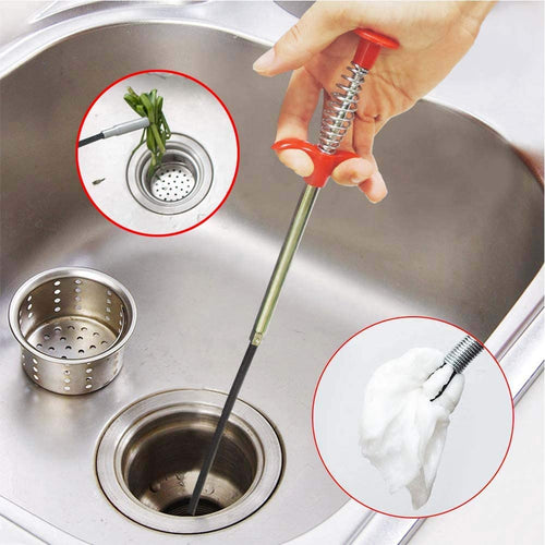 Sink Drain Clog Remover - Grabberable Pick Up Tool 4 Claws