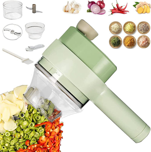 Electric Vegetable Cutter Set - 4 in 1