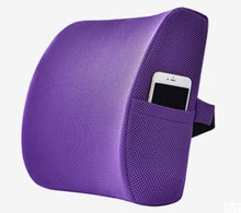 Load image into Gallery viewer, Memory Foam Lumbar Support Back Cushion with 3D Mesh Cover